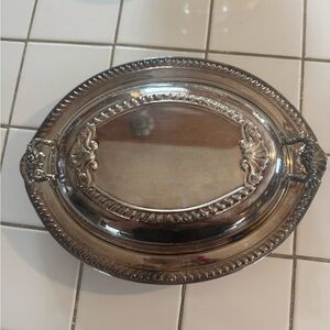 Elegant vintage Silver Plated Casserole Serving Dish